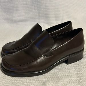 Franco Sarto Brown Leather Loafers ~ Size 7.5
